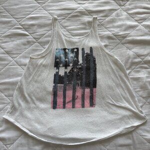 American Eagle Women's XS American Flag Print Tank Top